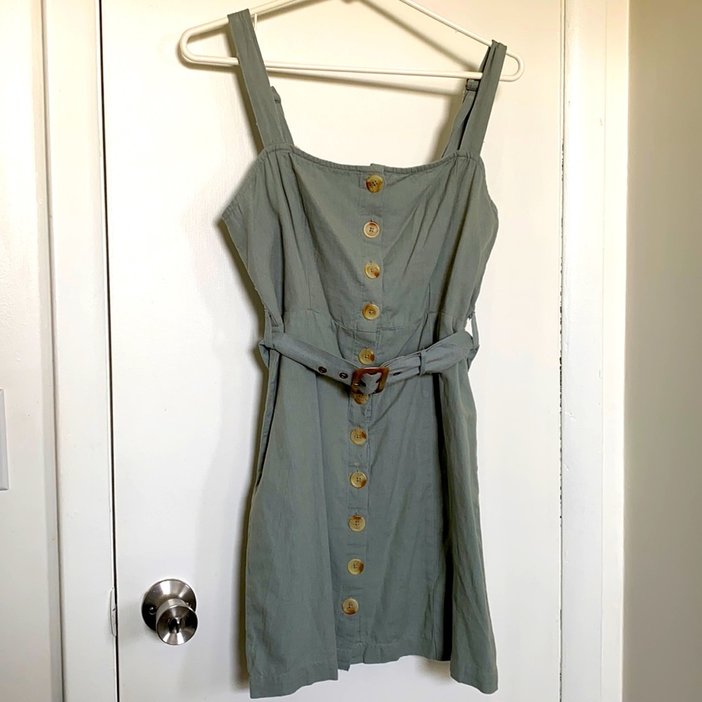 Mini button-up dress